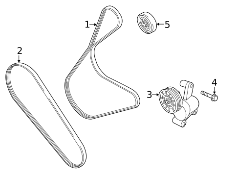Belts & Pulleys for 2016 Ford Escape #0