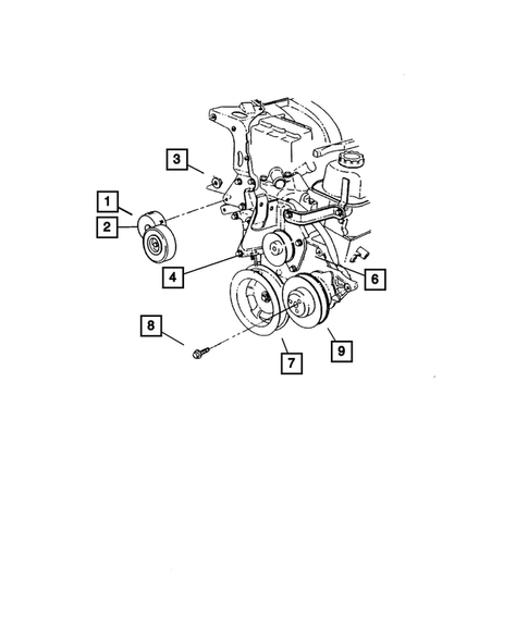 Pulleys and Related Parts for 2003 Dodge Grand Caravan #0