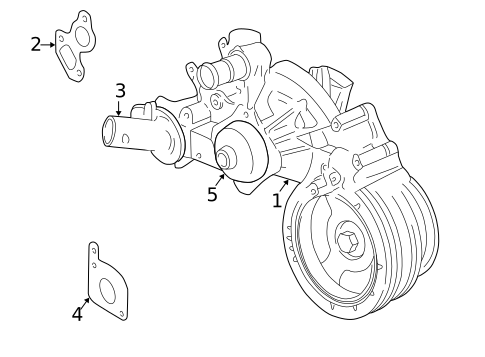 Water Pump for 2004 Chevrolet Corvette #0