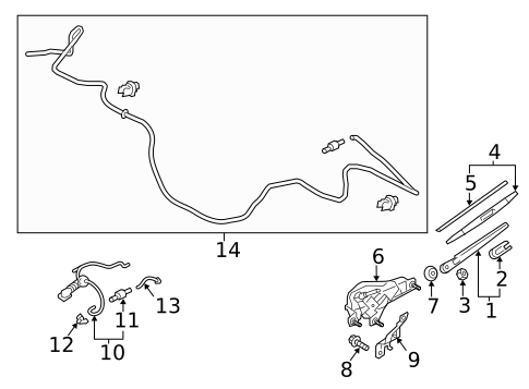 Wipers for 2025 Mitsubishi Outlander Sport #0