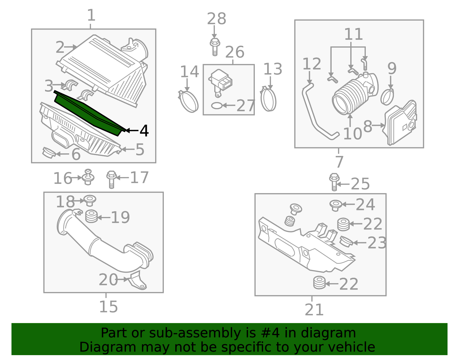 2004-2011 Mazda RX-8 Element Air Cleaner N3H1-13-Z40 | OEM Parts