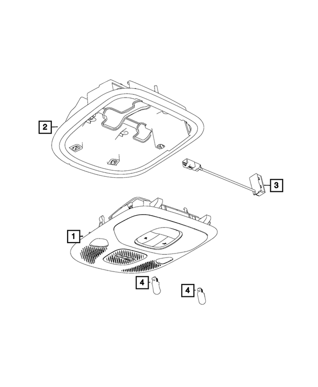 6AN62MS7AA - Electrical: Overhead Console for Mopar Image