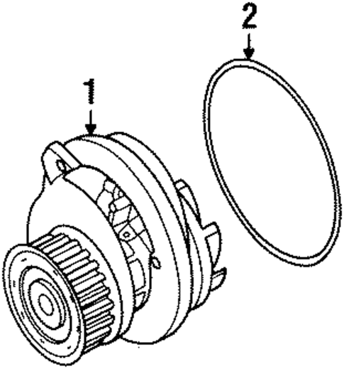 Water Pump for 2003 Isuzu Rodeo #0
