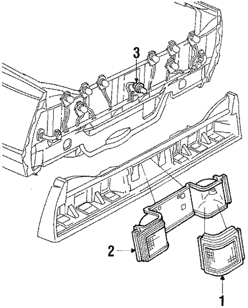 Backup & License Lamps for 1986 Chevrolet Celebrity #0