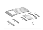 1666500702 - Roof: Roof for Mercedes-Benz: GLE300d, GLE350, GLE400, GLE550e, GLE63 AMG, ML250, ML350, ML400, ML550, ML63 AMG Image