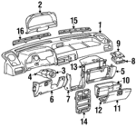 9741424000PJ - : Defroster Grille for Hyundai Image