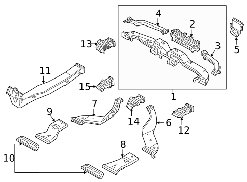 Ducts for 2015 Hyundai Genesis #0