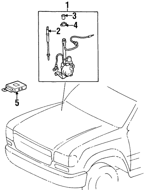 Antenna & Radio for 1996 Lexus LX450 #0