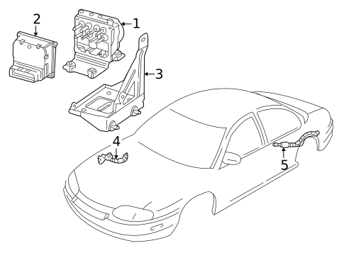ABS Components for 2005 Chevrolet Monte Carlo #0