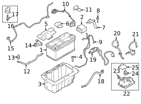 Battery & Related Components for 2019 Land Rover Range Rover #0