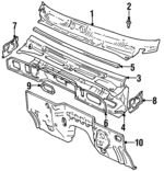 5931079E00 - : Cowl Top Panel for Suzuki Image