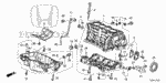 110005A2810 - Engine: BLOCK ASSY., CYLINDER for Honda Image