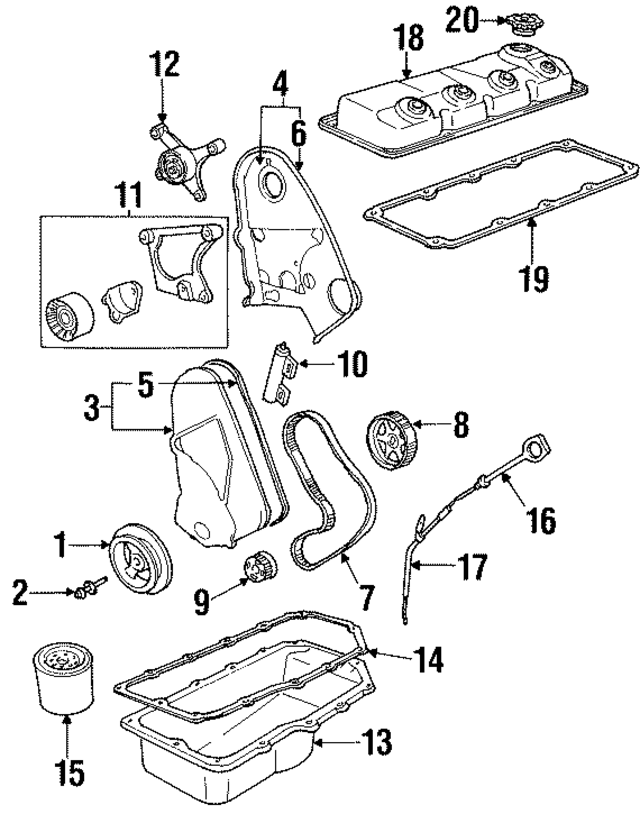 4667341AB - Engine: Timing Cover Seal for Mopar Image