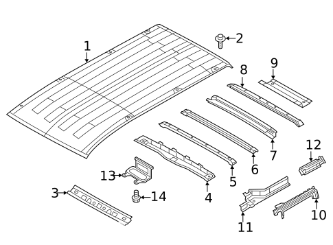 Roof & Components for 2019 Nissan NV200 #0