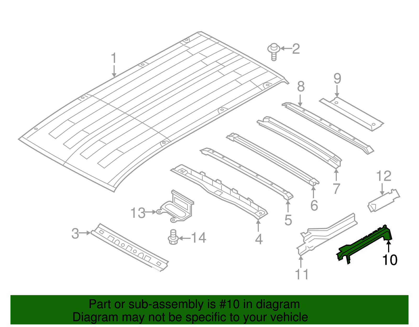 2013-2021 Nissan NV200 Rail Reinforced G6360-3LMMC | Bill Kay Nissan Parts