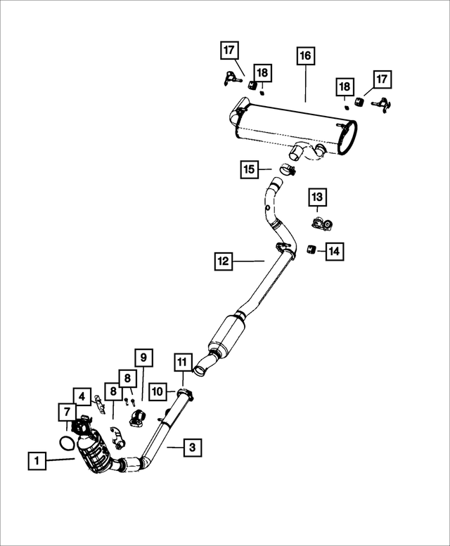 68477775AC - Exhaust: Catalytic Converter for Mopar Image image
