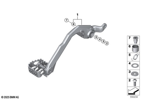Brake Pedal, Connection Linkage for 2025 BMW-Motorrad R 12 G/S #1