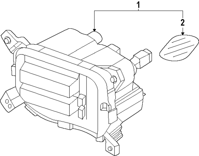 92201R0500 - : Fog Lamp Assembly for Kia Image