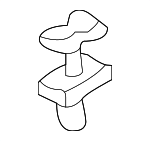 51718174894 - Body: Rocker Molding Rivet for BMW: 645Ci, 650i, M6, Z8 Image