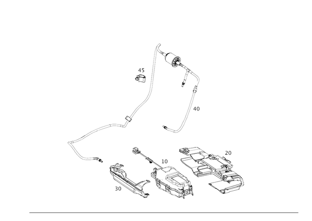 2388001200 - Vacuum System/Hydraulic System: Holder for Mercedes-Benz: E400, E450, E53 AMG Image image