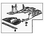 74110T60A00 - Body: Under-body Shield for Honda Image