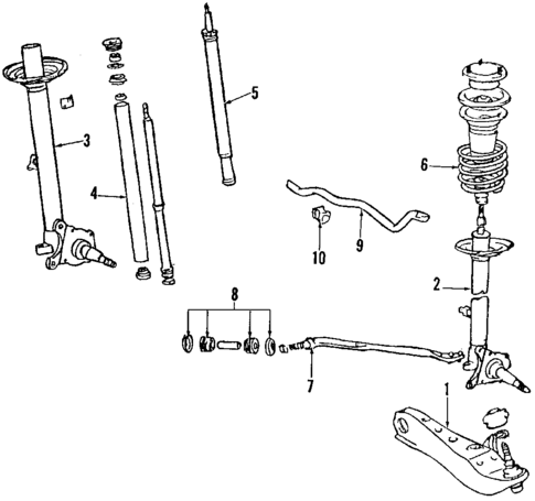 Front Suspension for 1986 Toyota Cressida #1