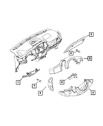 5YL78LXHAA - : Steering Column Shroud for Ram: ProMaster City Image