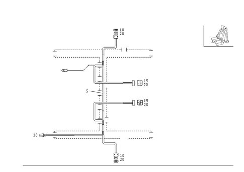 Wiring Harness for Seatbelt Comfort Fit for 1999 Mercedes-Benz E430 #1