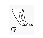 1K1863483A71N - Body: Cowl Trim for Volkswagen: GTI, Jetta, R32, Rabbit Image