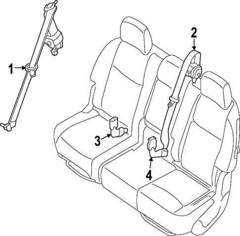 Seat Belt for 2025 Nissan Pathfinder #0