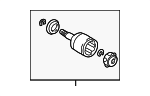 4340360030 - Front Drive Axle: Inner Cv Joint for Lexus: LX570 Image