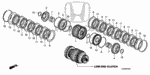 22510RCLA02 - Transmission - Automatic: GUIDE, CLUTCH (1-3) for Honda Image