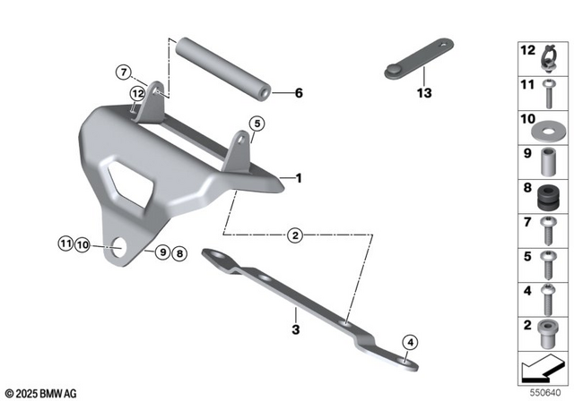 46632347012 - Audio, Navigation, Information Systems: Blind Rivet Nut, Flat Headed - M5 for BMW-Motorrad Image
