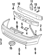 94857148 - Body: Bumper Cover for Chevrolet: Prizm Image
