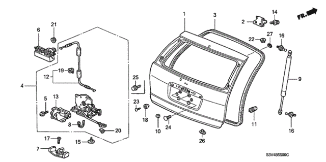 Tailgate for 2003 Acura MDX #0