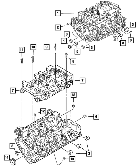 Cylinder Block for 2011 Dodge Nitro #0