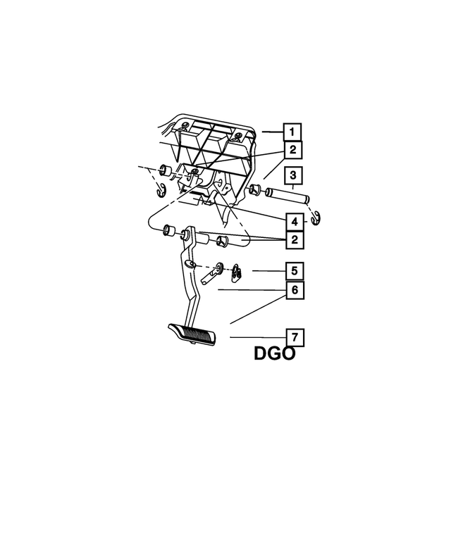 52122405AD - Brakes: Brake Pedal And Pad for Mopar Image