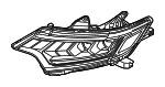 8301D345 - : Lens &amp; Housing for Mitsubishi: Outlander, Outlander PHEV Image