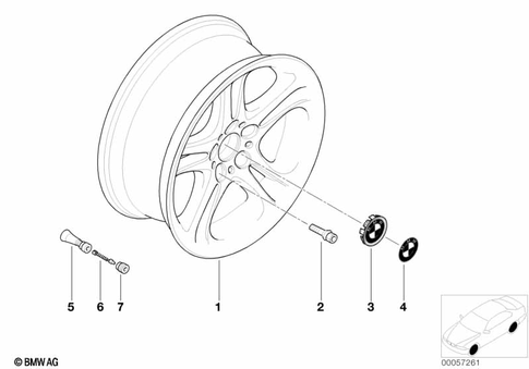 Light Alloy Rim for 2000 BMW Z8 #0