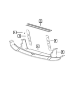 6508904AA - Frame, Bumper, and Fascia: Push Pin for Mopar Image