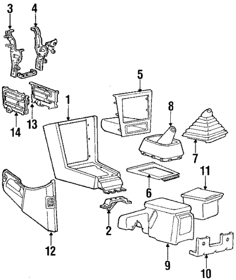 Console for 1984 Mitsubishi Starion #0