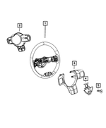 1TE63XTWAB - : Steering Wheel Back Cover for Mopar Image