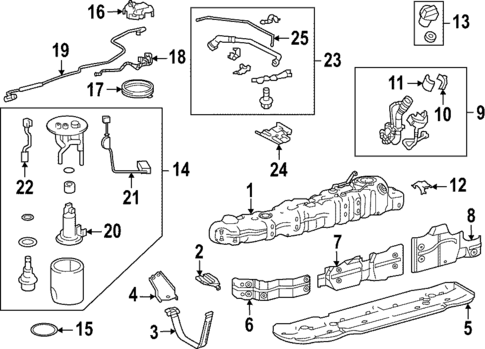 Fuel System Components for 2022 Toyota Tundra #1