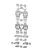 6XS171A5AG - Interior Trim: Second Row Headrest for Mopar Image