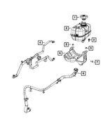 68283565AB - Cooling: Coolant Recovery Bottle for Jeep: Gladiator, Wrangler Image