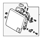 6902C443HF - : Seat Back Assembly for Mitsubishi: Mirage Image