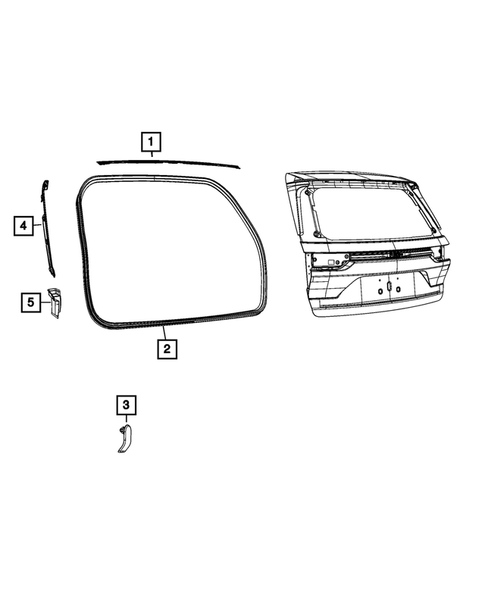 Weatherstrips and Seals for 2024 Jeep Grand Cherokee #2