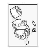 8K0133837Q - : Air Cleaner Assembly for Audi: Q5, S4, S5, SQ5 Image
