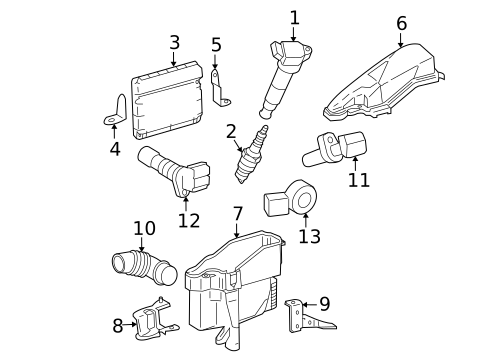 Ignition System for 2014 Lexus IS F #0