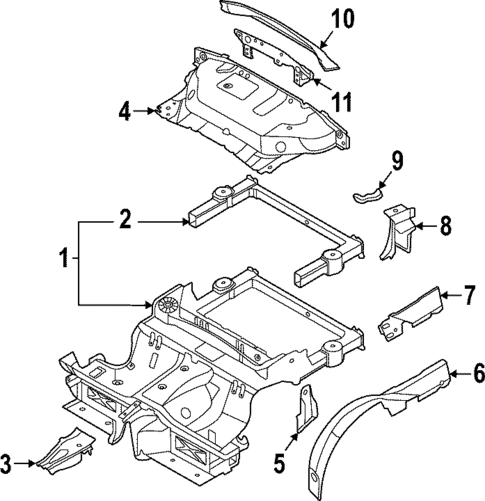 Rear Body & Floor for 2023 Porsche 911 #0